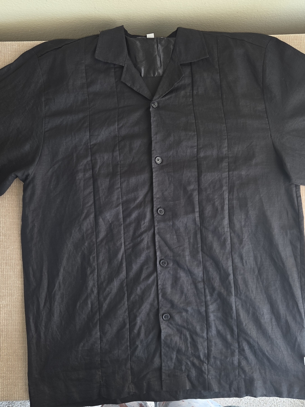 Stacy Adams Black Short-Sleeve Dress Shirt